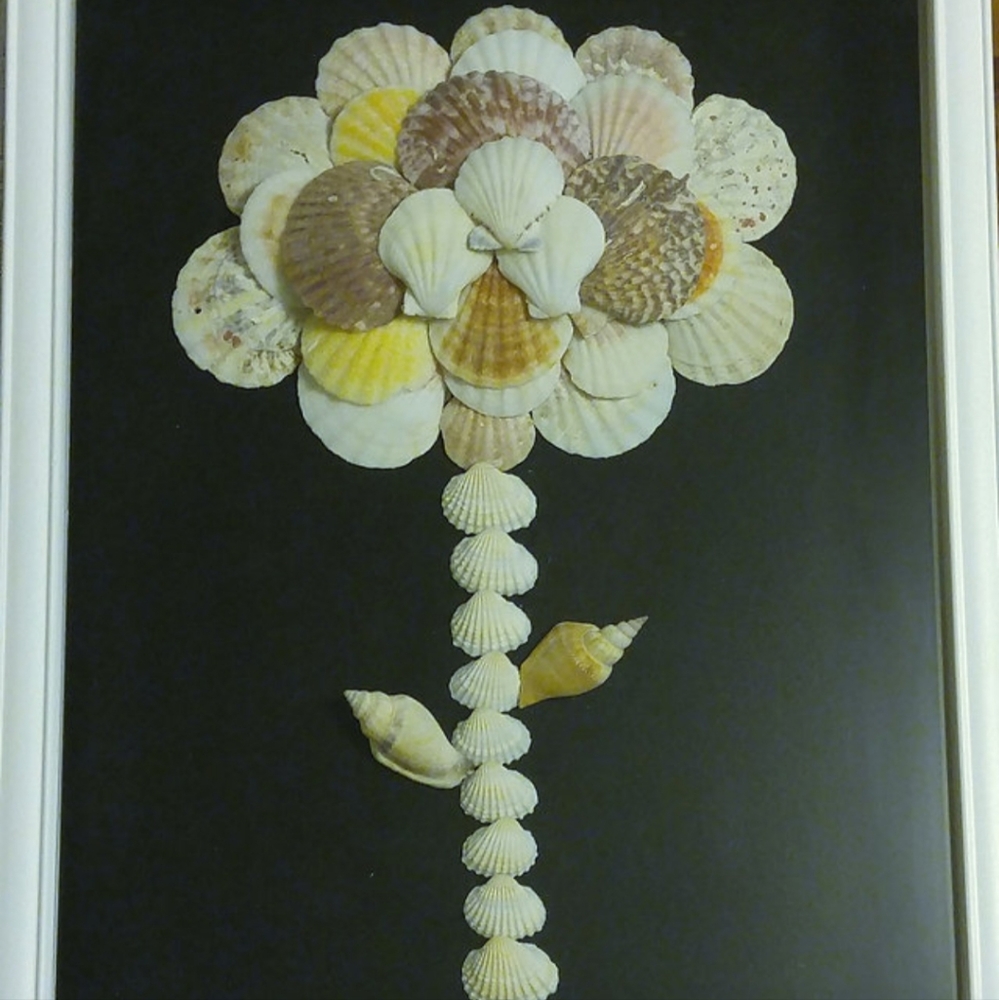Wall Art Shell Flower Tree Shell Art - Picture 4 of 4